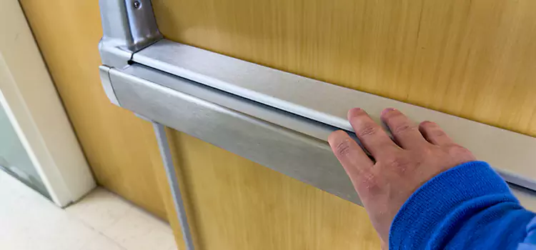 Installing a Push Bar on a Door Jenks